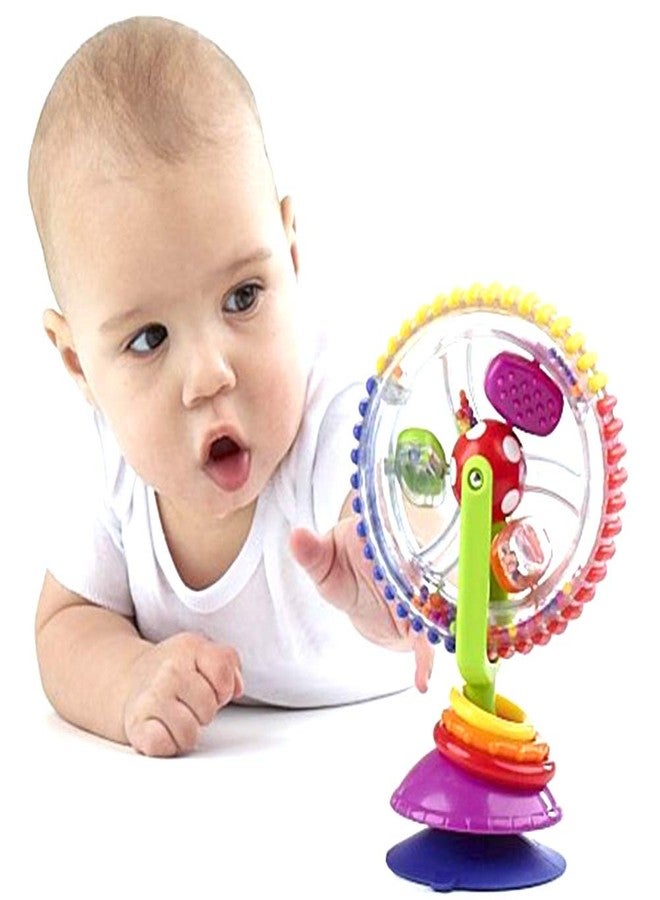 shenruifa Ferris Wheel Toy, Colorful Rotating Ferris Wheel Toy Dining Table Cart Sucker Toy Baby Stroller Early Education Toy with Suction Cup Base (Colorful) - Image 3